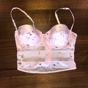 NWOTS Floral Pink Bustier